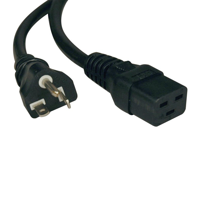 Tripp Lite Heavy Duty C19 to 5-20P Power Cord, 20A, 12 AWG, IEC-320-C19 to NEMA 5-20P, 10-Feet / 3.05 Meters, Lifetime Limited Warranty (P049-010)